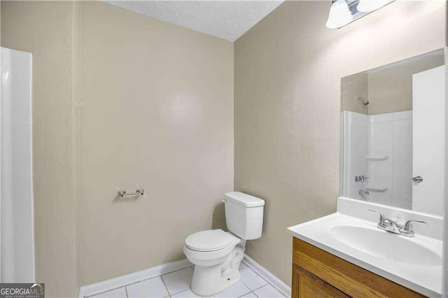 5422 Timor Trl, Lithonia, GA 30038 - full bath with tile patterned floors, toilet, vanity, a shower, and baseboards