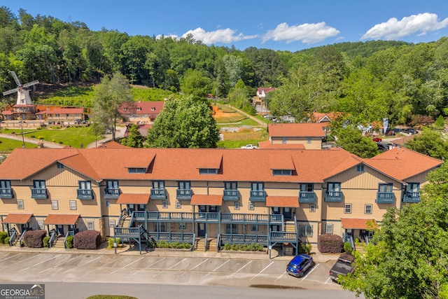 26-105 Midway Street Unit #108But Door #105, Helen, GA 30545 - drone / aerial view