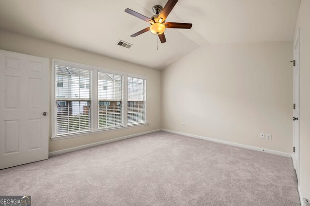 1379 Thornborough Dr, Alpharetta, GA 30004 - spare room with baseboards, ceiling fan, and light colored carpet