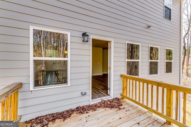 407 Shoals Trl, Dallas, GA 30132 - view of wooden deck