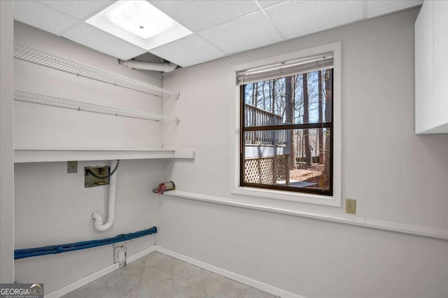 3966 N Indian Cir NW, Kennesaw, GA 30144 - laundry area with hookup for a washing machine and tile patterned flooring