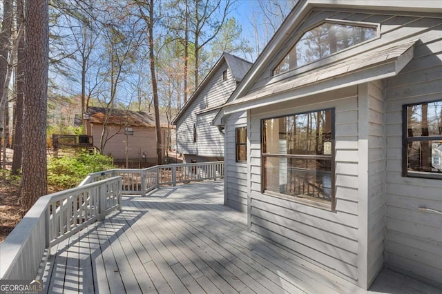 3966 N Indian Cir NW, Kennesaw, GA 30144 - view of wooden terrace