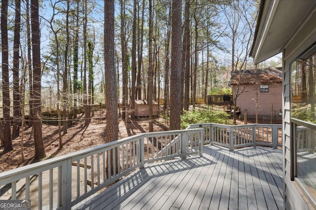 3966 N Indian Cir NW, Kennesaw, GA 30144 - view of wooden deck