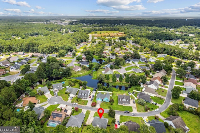521 Lake Jordan Blvd W, Kingsland, GA 31548 - aerial view of property and surrounding area featuring nearby suburban area