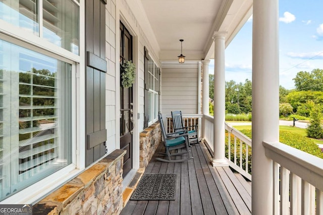 1596 Fearn Cir NE, Brookhaven, GA 30319 - view of wooden porch