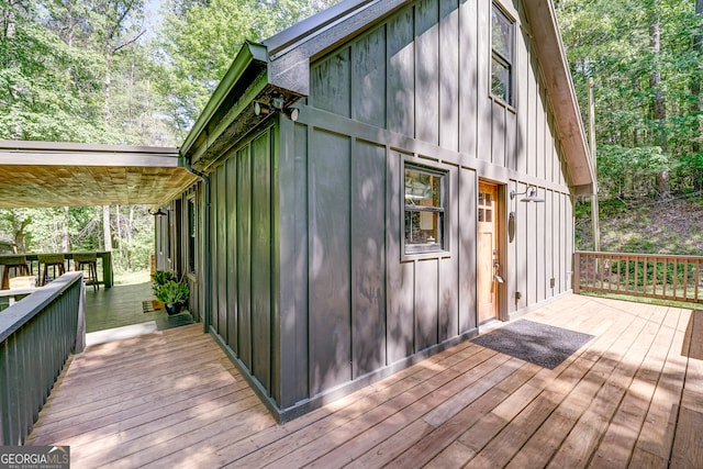 81 Falcon Cir Unit 2, Ellijay, GA 30540 - view of wooden terrace