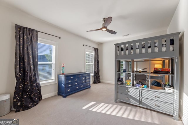 15626 Birmingham Hwy, Alpharetta, GA 30004 - bedroom featuring carpet floors and ceiling fan