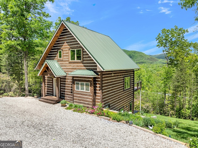 457 Monroe Ridge Rd, Sautee Nacoochee, GA 30571 - view of front of property featuring metal roof