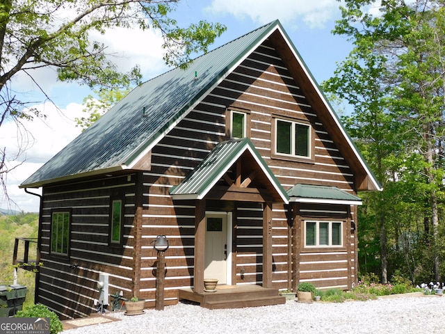 457 Monroe Ridge Rd, Sautee Nacoochee, GA 30571 - cabin featuring metal roof