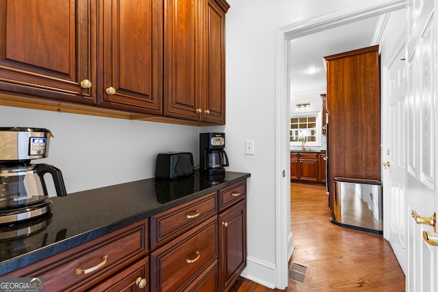160 Torrey Pines Ct, Newnan, GA 30265 - kitchen featuring wood finished floors and a sink
