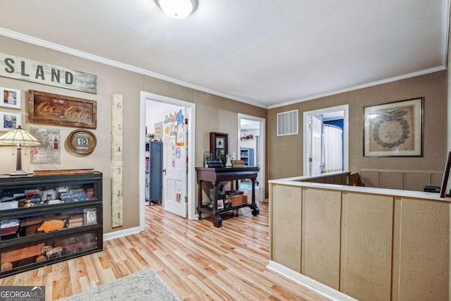 4442 Mclain Cir, Acworth, GA 30101 - interior space with wood finished floors, ornamental molding, and baseboards
