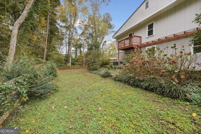 4442 Mclain Cir, Acworth, GA 30101 - view of green lawn with a balcony