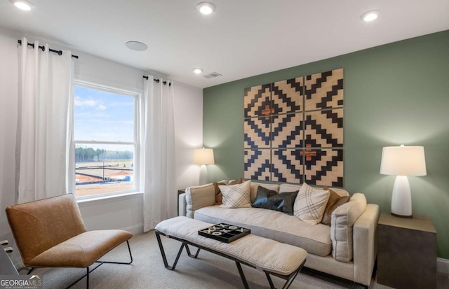 352 Foxglove Way, Mcdonough, GA 30253 - living area featuring carpet and recessed lighting