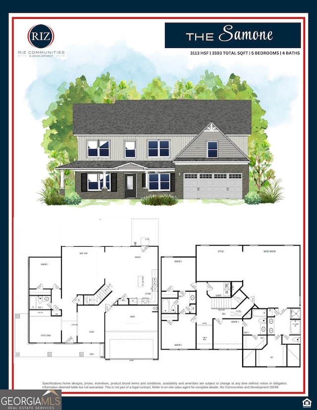 183 Silvercrest Dr Unit 61, Acworth, GA 30101 - floor plan / room layout