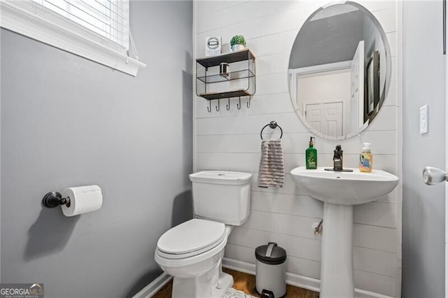 130 Nacoochee Way, Canton, GA 30114 - half bath with toilet and wood finished floors