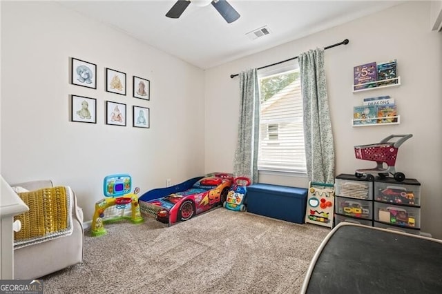 130 Nacoochee Way, Canton, GA 30114 - carpeted bedroom featuring ceiling fan
