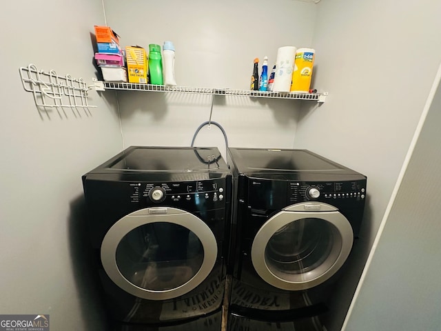 789 Winbrook Dr Unit 1, Mcdonough, GA 30253 - laundry room with washing machine and clothes dryer