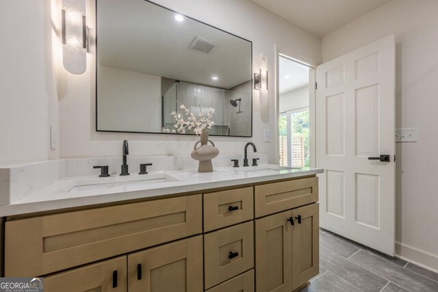 3350 Pine Meadow Rd NW, Atlanta, GA 30327 - full bath with double vanity and a stall shower
