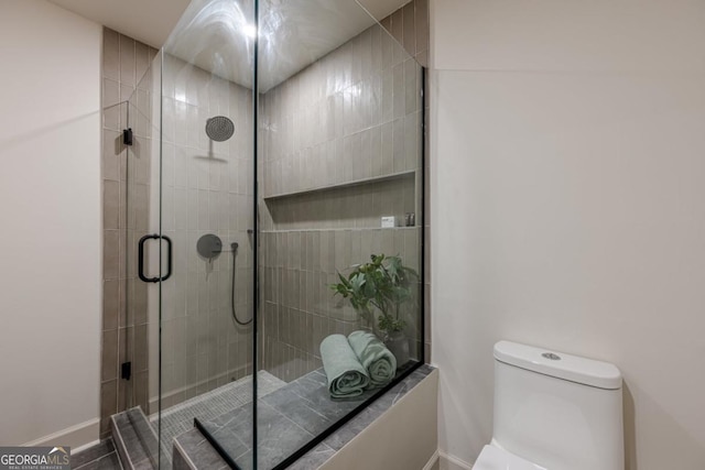 3350 Pine Meadow Rd NW, Atlanta, GA 30327 - full bath with baseboards and a shower stall