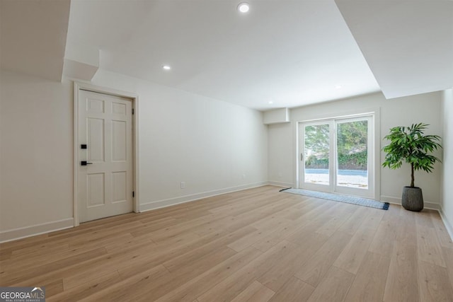 3350 Pine Meadow Rd NW, Atlanta, GA 30327 - unfurnished room featuring light wood-type flooring and recessed lighting