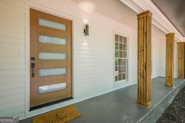 3350 Pine Meadow Rd NW, Atlanta, GA 30327 - doorway to property with a porch