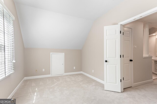 140 Longwater Cv, Roswell, GA 30075 - bonus room featuring lofted ceiling and carpet floors