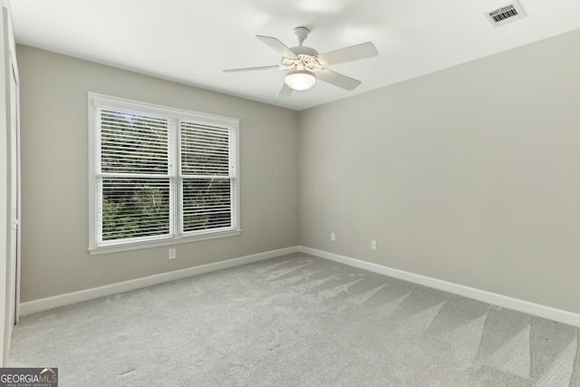 140 Longwater Cv, Roswell, GA 30075 - unfurnished room with light carpet, baseboards, and ceiling fan