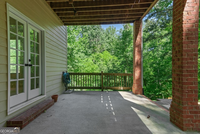 140 Longwater Cv, Roswell, GA 30075 - view of patio / terrace with french doors