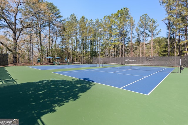 140 Longwater Cv, Roswell, GA 30075 - view of tennis court with community basketball court