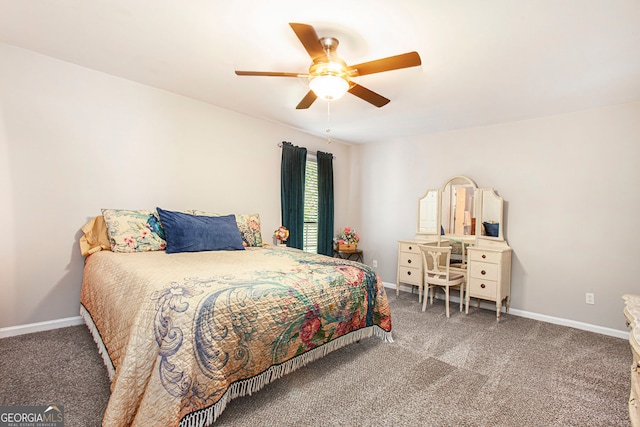 2022 Ramblewood Ct NE, Marietta, GA 30062 - carpeted bedroom with a ceiling fan and baseboards