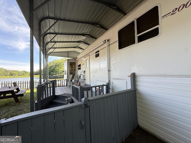 1031 Mountain Shadows Dr Unit 90A, Cleveland, GA 30528 - wooden deck featuring a water view