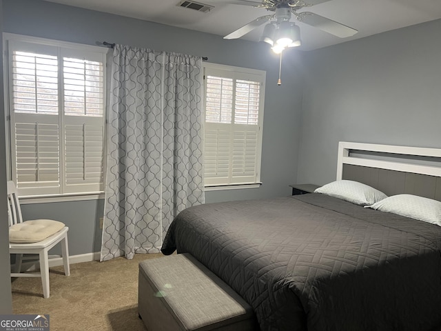 30 Highlands Ln, Oxford, GA 30054 - carpeted bedroom with a ceiling fan and baseboards