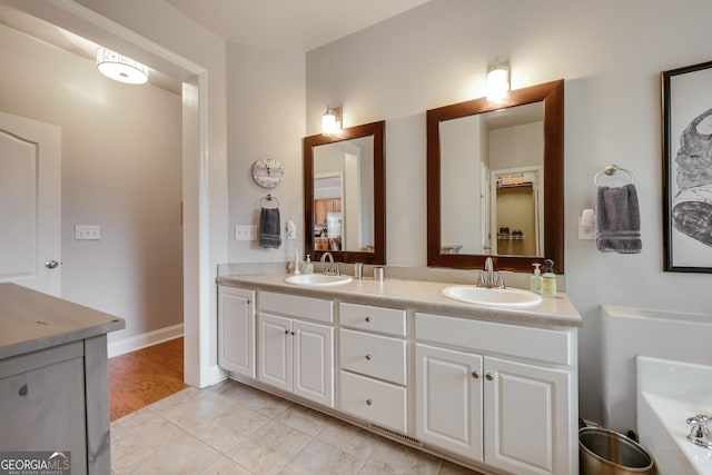 1860 Old W Broad St, Athens, GA 30606 - full bathroom featuring double vanity and a bath