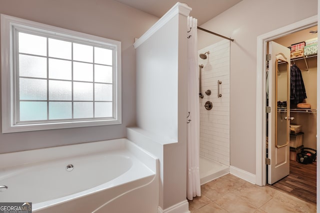 1860 Old W Broad St, Athens, GA 30606 - full bath featuring a bath, plenty of natural light, and a tile shower