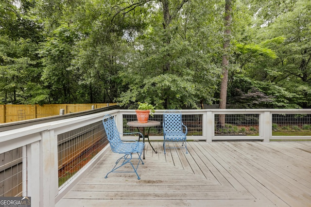 1860 Old W Broad St, Athens, GA 30606 - deck featuring view of wooded area