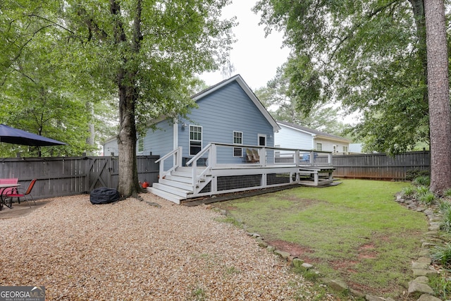 1860 Old W Broad St, Athens, GA 30606 - back of property with a deck