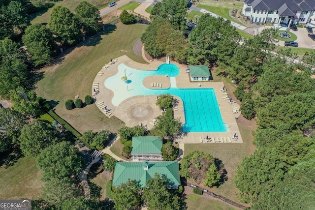 1500 Royce Dr, Locust Grove, GA 30248 - aerial overview of property's location featuring a pool area