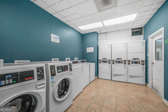 375 Ralph Mcgill Blvd NE Unit 707, Atlanta, GA 30312 - shared laundry with stacked washer / dryer and washing machine and clothes dryer