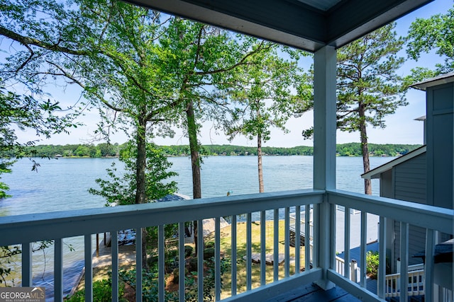230 Kelly Dr, Hamilton, GA 31811 - balcony featuring a water view