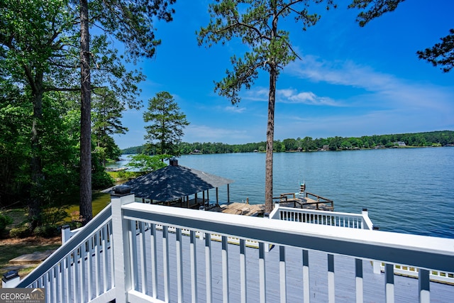 230 Kelly Dr, Hamilton, GA 31811 - water view with a boat dock