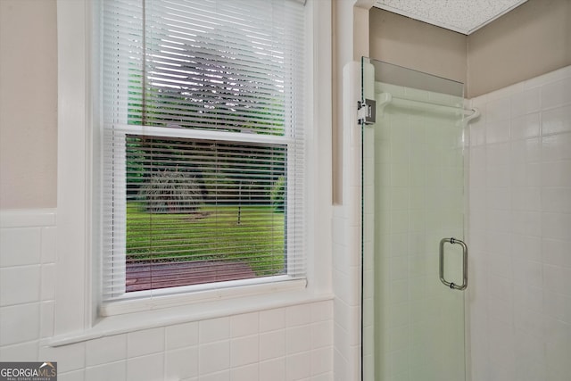 3290 Ebenezer Rd SE, Conyers, GA 30094 - bathroom with a stall shower and healthy amount of natural light
