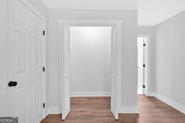 2326 Brackett St SW, Marietta, GA 30060 - corridor featuring baseboards and wood finished floors
