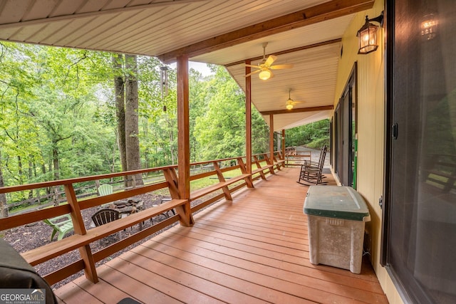 115 Jin Ln, Franklin, NC 28734 - deck with a wooded view