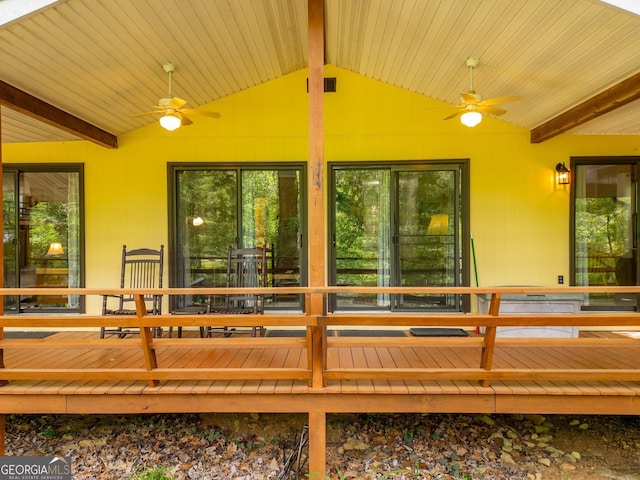 115 Jin Ln, Franklin, NC 28734 - deck with ceiling fan