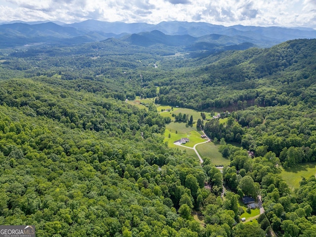 115 Jin Ln, Franklin, NC 28734 - drone / aerial view of a forest and a mountain backdrop