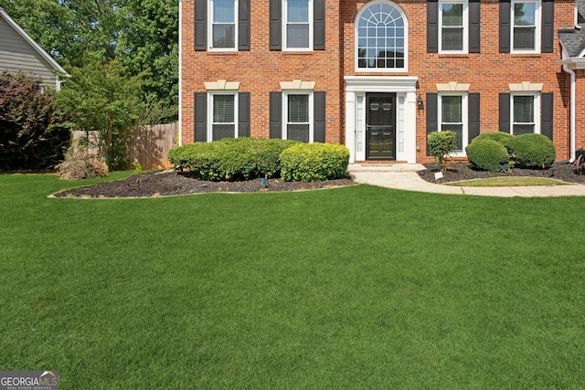 75 Hunters Ct, Dallas, GA 30157 - colonial home featuring brick siding