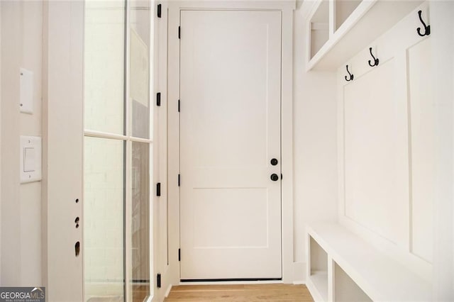 4757 Lake Forrest Dr NW, Atlanta, GA 30342 - mudroom featuring light wood finished floors