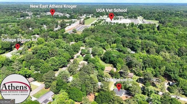 120 Watson Dr, Athens, GA 30605 - view of property location with a heavily wooded area
