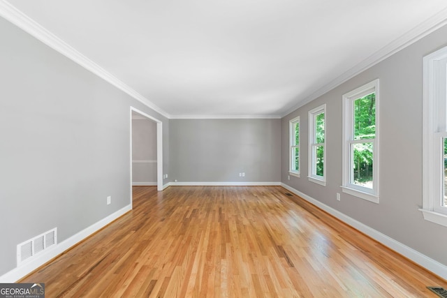2717 Hearthstone Cir, Marietta, GA 30062 - unfurnished room featuring light wood finished floors and ornamental molding