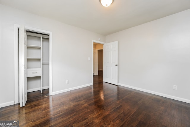1381 Benteen Way SE, Atlanta, GA 30315 - unfurnished bedroom with wood finished floors and a closet